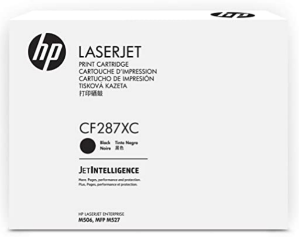 Genuine Hp #87X Black Toner Cartridge (18K) [Cf287Jc/Cf287X] For M506/M527/M501 -