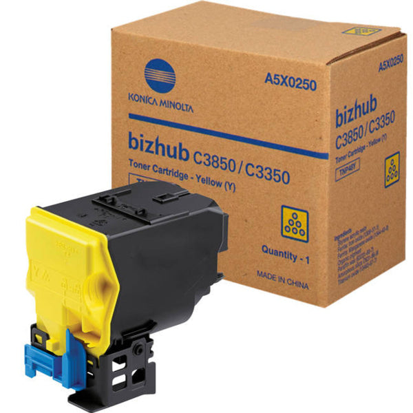 *Sale!* Genuine Konica Minolta Bizhub C3350 C3850 Yellow Toner Cartridge Tnp48Y [A5X0290] -