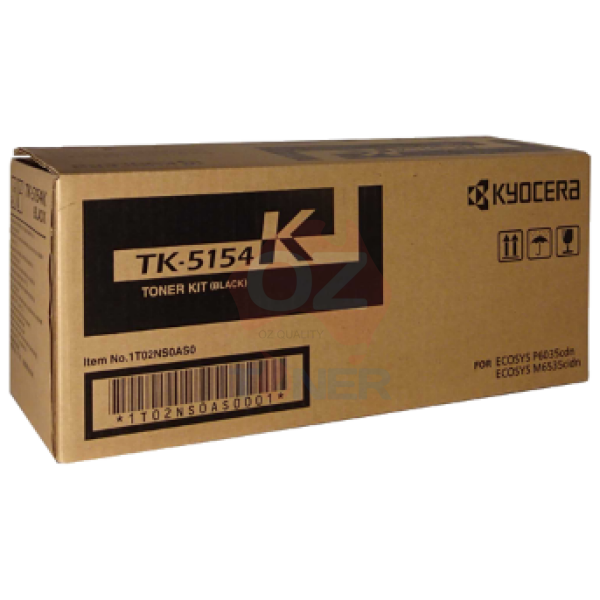 *Sale!* Genuine Kyocera Tk-5154 Black Toner Kit For M6535/P6035Cdn (12K) [Tk5154K] Cartridge -