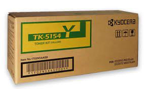 *Sale!* Genuine Kyocera Tk-5154 Yellow Toner Kit For M6535/P6035Cdn (10K) [Tk5154Y] Cartridge -