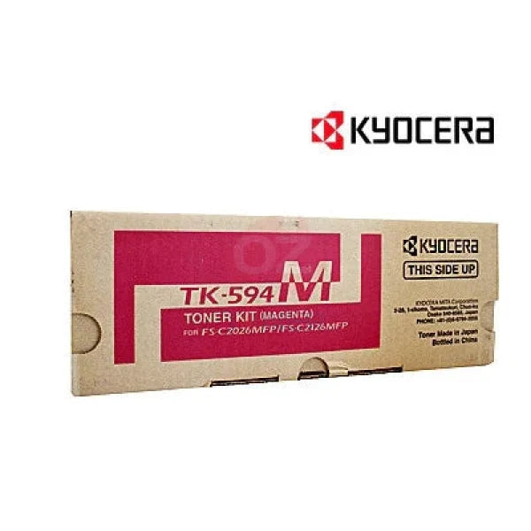Genuine Kyocera TK-594 Magenta Toner Cartridge for FS-C2126 C2526MFP C5250DN M6526CDN TK594M