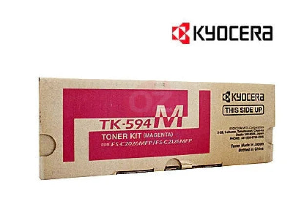 *Sale!* Genuine Kyocera Tk594 Magenta Toner Cartridge For Fsc2026/C2126/C2526/C5250/M6526Cdn 5K