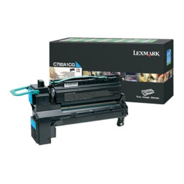 1 X Genuine Lexmark C792 X792 Cyan Toner Cartridge Return Program -