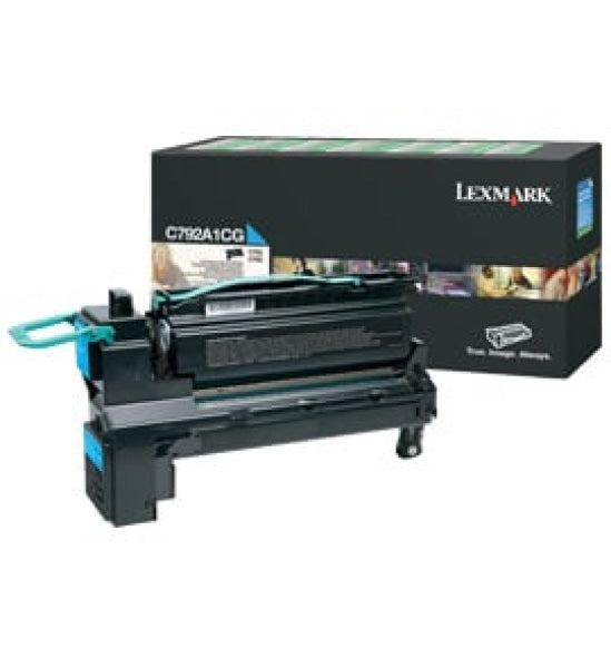 1 X Genuine Lexmark C792 X792 Cyan Toner Cartridge Return Program -