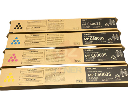 *Sale!* Genuine Ricoh Mp-C6003S Set Of 4X Toner Cmyk [841865-841868] Cartridge -