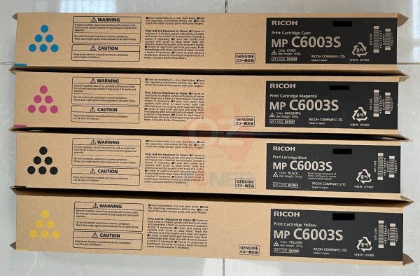 *Sale!* Genuine Ricoh Mp-C6003S Set Of 4X Toner Cmyk [841865-841868] Cartridge -