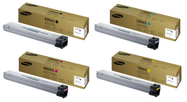 *Sale!* Genuine Samsung #806S C/M/Y/K Toner Set For Multixpress X7400/X7500/X7600