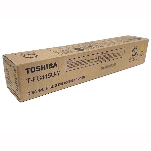 1 X Genuine Toshiba E-Studio 2515Ac 3015Ac 3515Ac 4515Ac 5015Ac Yellow Toner Cartridge Tfc415Py -