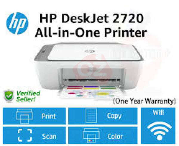 *Sale!* Hp Deskjet 2720E All-In-One Mfp Wi-Fi Printer+Airprint #67 Ink Set Dj2720 [297W8A] Inkjet