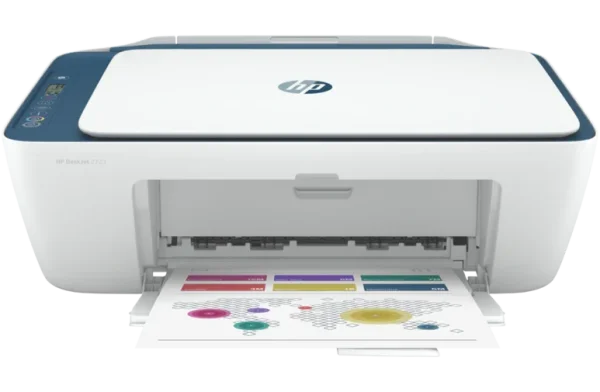 *Sale!* Hp Deskjet 2723E All-In-One Mfp Wi-Fi Printer + Airprint #67 Ink Set Indigo Dj2723 [297X1A]