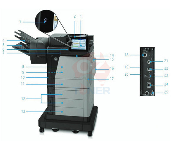 *Sale!* Hp Laserjet Enterprise Mfp M630Zm A4 Mono Laser Multifunction Printer 57Ppm [L3U62A] Multi