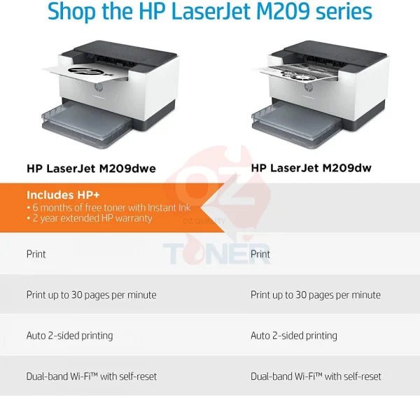 *Sale!* Hp Laserjet M209Dwe Sfp A4 Mono Laser Printer+Wi-Fi With Hp+ 29Ppm [6Gw62E] Printer Single