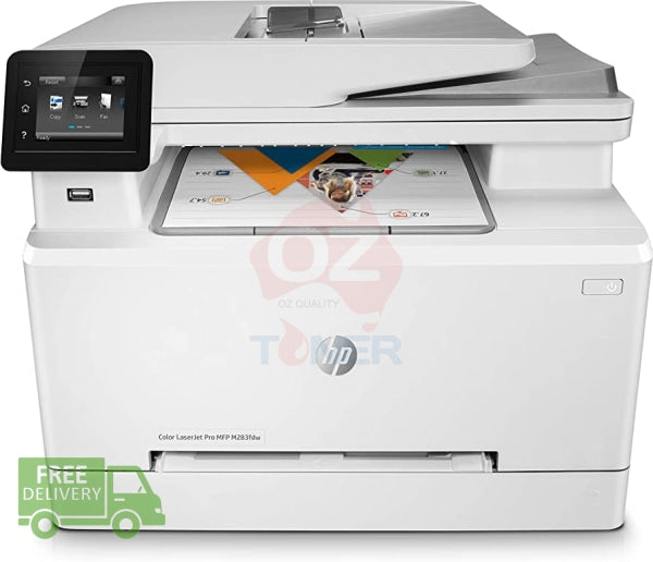 *Sale!* Hp Laserjet Pro M283Fdw 4-In-1 Wireless Color Laser Printer+Duplex+Fax+Adf [7Kw75A] Printer