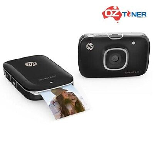 *Sale!* Hp Sprocket 2-In-1 Instant Camera + Zink Portable Bluetooth Photo Printer Black [2Fb97A]