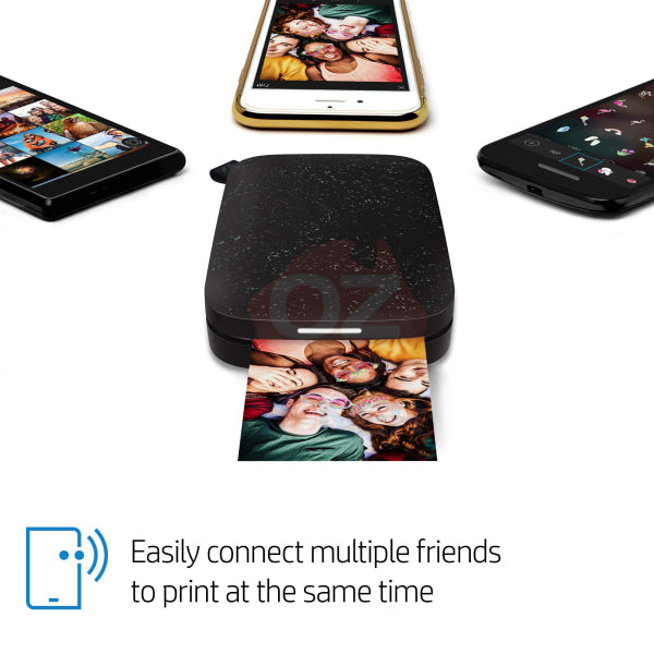 *Sale!* Hp Sprocket 200 Mobile Photo Printer - Black Noirl 1As89A [Hpispb]