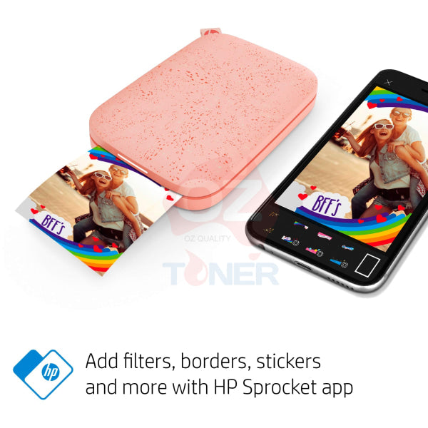 *Sale!* Hp Sprocket 200 Mobile Photo Printer - Blush 1As87A [Hpispp]