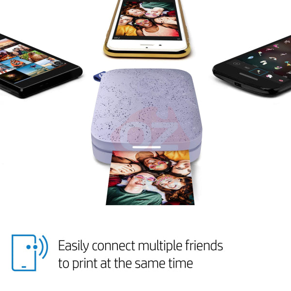 *Sale!* Hp Sprocket Portable 2X3’ Instant Photo Printer - Lilac 1As91A [Hpispr]