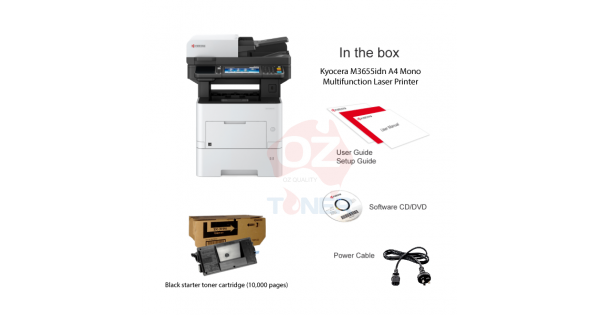 *Sale!* Kyocera Ecosys M3655Idn A4 Mono Laser Mfp Printer+Wty 55Ppm 1102Tb3As0 Printer Multi