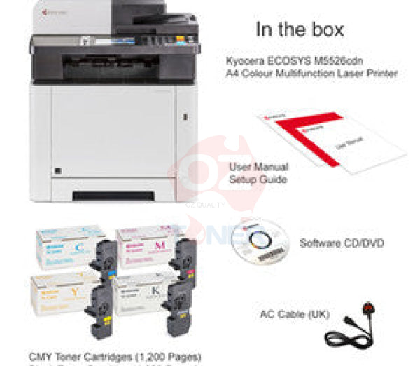 *Sale!* Kyocera Ecosys M5526Cdn 4-In-1 Color Laser A4 Mfp Printer-Print/Scan/Copy/Fax P/N:1102R83As0