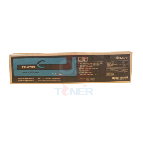 *Sale!* Kyocera Genuine Tk-8709 Cyan Toner Cartridge For Taskalfa 6550Ci/6551Ci/7550Ci/7551Ci (30K)