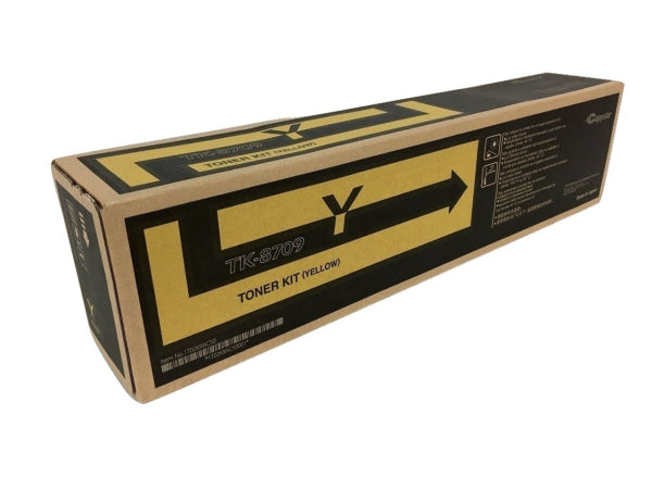 *Sale!* Kyocera Genuine Tk-8709 Yellow Toner Cartridge For Taskalfa 6550Ci/6551Ci/7550Ci/7551Ci