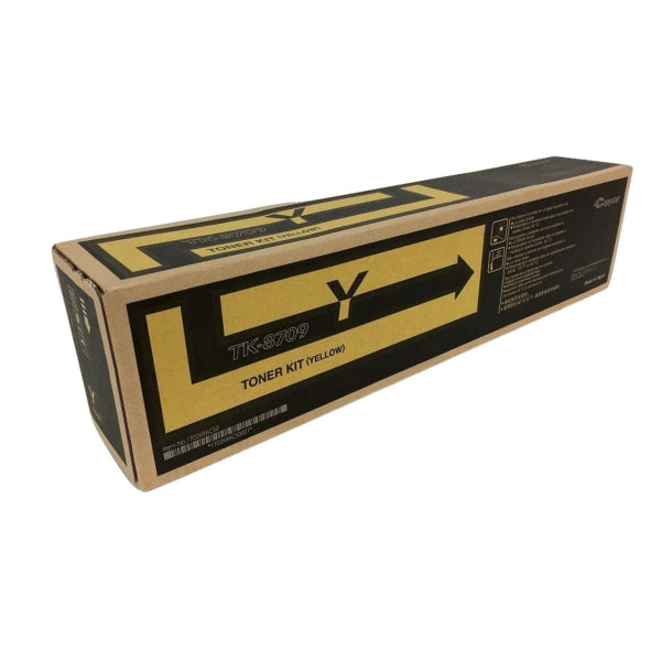*Sale!* Kyocera Genuine Tk-8709 Yellow Toner Cartridge For Taskalfa 6550Ci/6551Ci/7550Ci/7551Ci