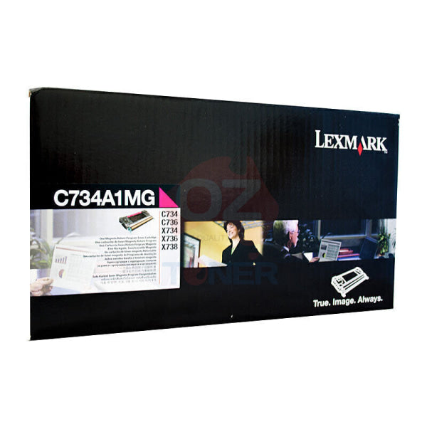 Lexmark Genuine C734A1MG MAGENTA Return Program Toner Cartridge C734DN