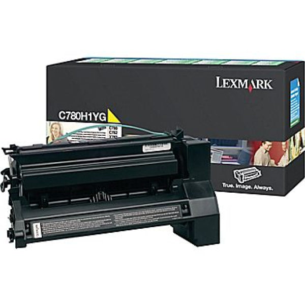 Lexmark Genuine C780H1YG Yellow Prebate Toner Yield 10000 Pages For C780 C780H1YG