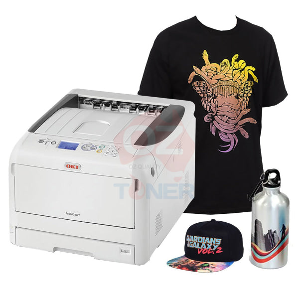 Oki Pro8432Wt A3 Led White Toner Printer T-Shirt Thermal Transfer Up To 256Gsm+Bonus:3-Year Warranty