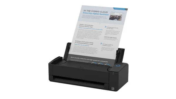 Fujitsu Scansnap Ix1300 Compact A4 Document Wi-Fi Scanner 30Ppm Usb3.2 (Black) Scanner