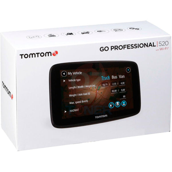 *Sale!* Tomtom Go 520 5 Wifi Gps Navigation System+Hands Free Calling+World Maps+Update