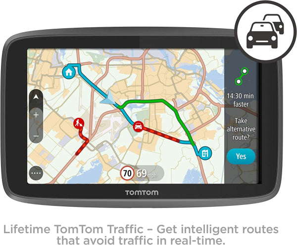 Tomtom Go 520 5 Wifi Gps Navigation System+Hands Free Calling+World Maps+Update