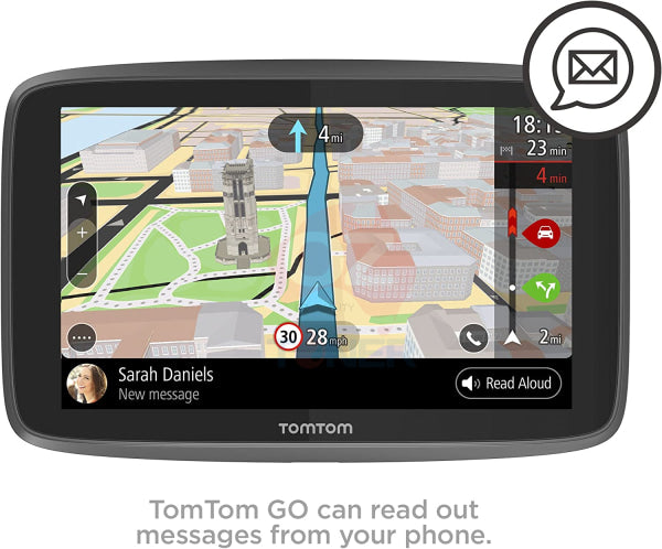 Tomtom Go 520 5 Wifi Gps Navigation System+Hands Free Calling+World Maps+Update