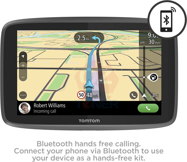 Tomtom Go 520 5 Wifi Gps Navigation System+Hands Free Calling+World Maps+Update