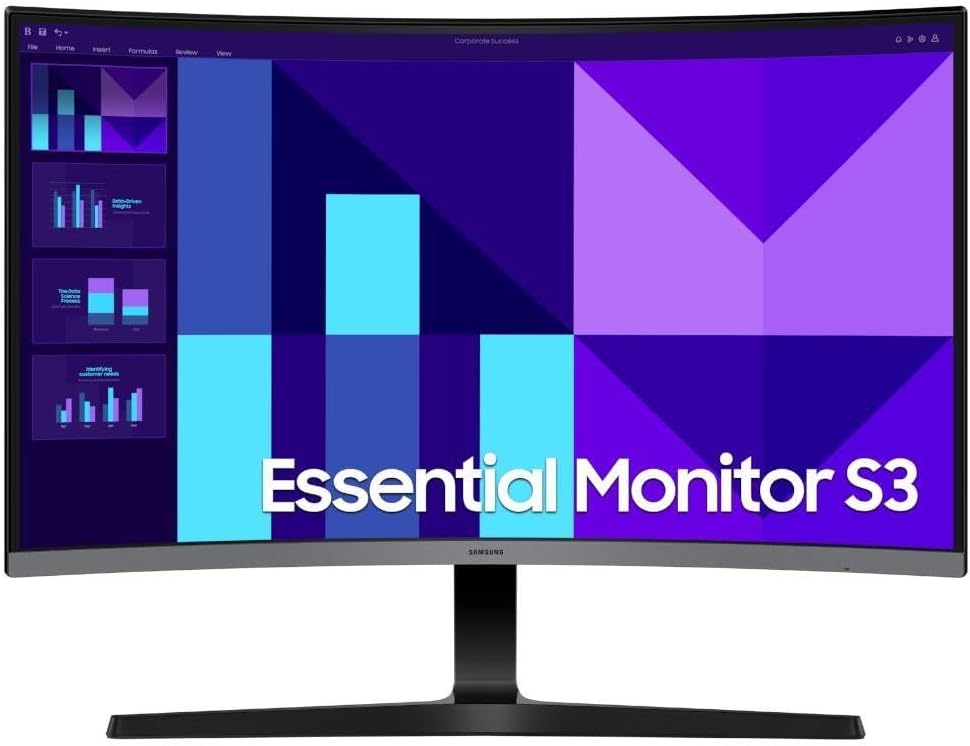 Samsung 27" Curved LED Professional Monitor VA Panel FHD 1920 x 1080p 100Hz [LS27D390GAEXXY]