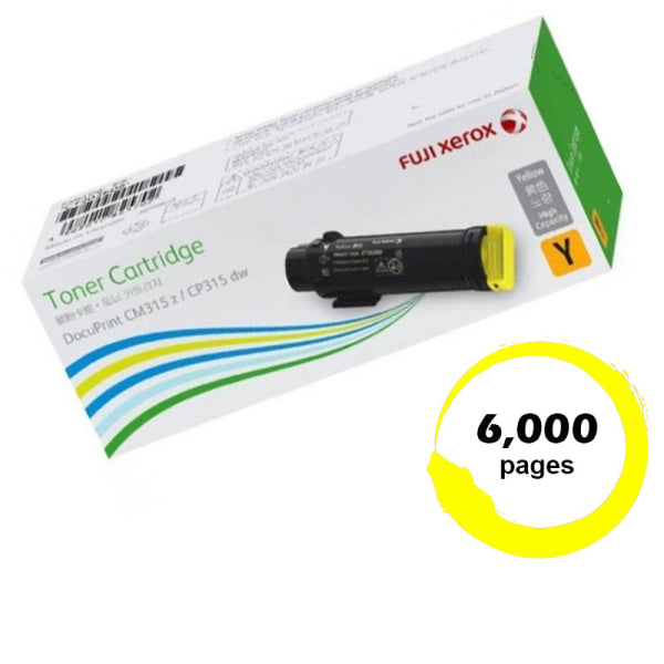*Special!* Fuji Xerox Genuine Ct202613 High Yield Yellow Toner Cartridge For Docuprint