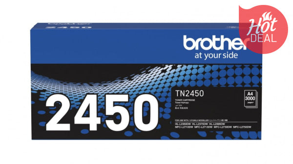 *Special!* Genuine Brother Tn-2450 Black High Yield Toner For Hl-L2350Dw Hl-L2375Dw Hl-L2395Dw