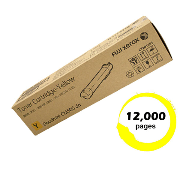 *Special!* Fuji Xerox Genuine Ct201683 Yellow Toner Cartridge For Docuprint Cm505Da (12K) -