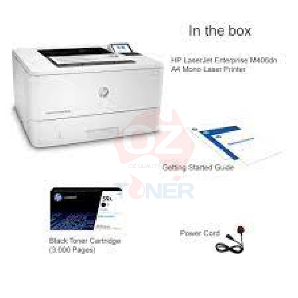 *Special!* Hp Laserjet Enterprise M406Dn A4 Mono Laser Printer 42Ppm Pn:3Pz15A Single Function