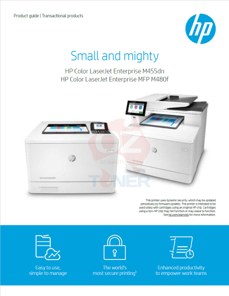 Hp Laserjet Enterprise M455Dn A4 Mono Laser Printer+Duplex 27Ppm Pn:3Pz95A Printer Colour Single