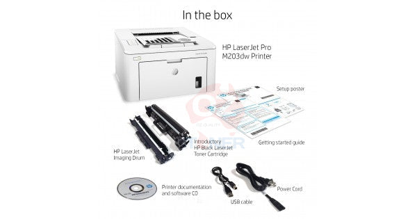 Hp Laserjet Pro M203Dw A4 Mono Laser Wireless Printer+Duplex 28Ppm [G3Q47A] Printer Single Function