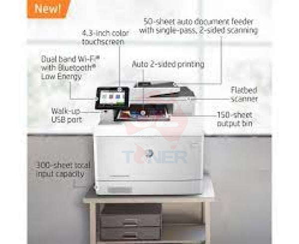 Hp Laserjet Pro M479Dw 3-In-1 A4 Wireless Color Laser Mfp Printer+Duplex+Adf [W1A77A] Printer Colour