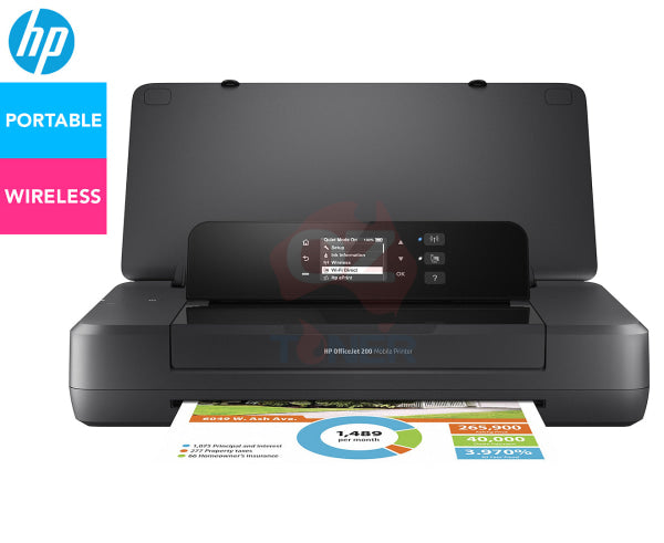 *Special!* Hp Officejet 200 Wireless A4 Portable Mobile Printer+Eprint Wi-Fi 62 Ink [Cz993A] Inkjet