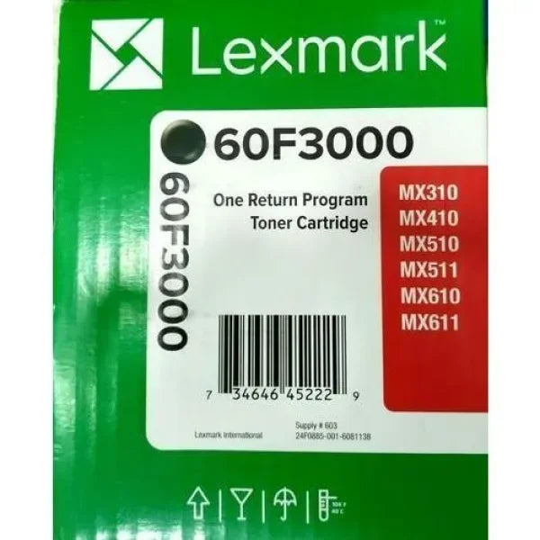 *Special!* Lexmark Genuine #603K Toner Cartridge For Mx310Dn/Mx410De/Mx511/Mx611 [60F3000] (2.5K) -