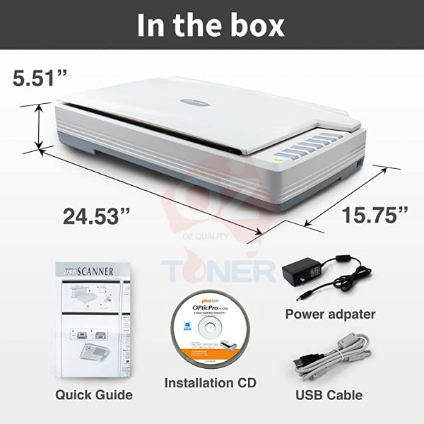 *Special!* Plustek Opticpro A320E A3 Ccd Flatbed Graphic & Document Scanner Fb