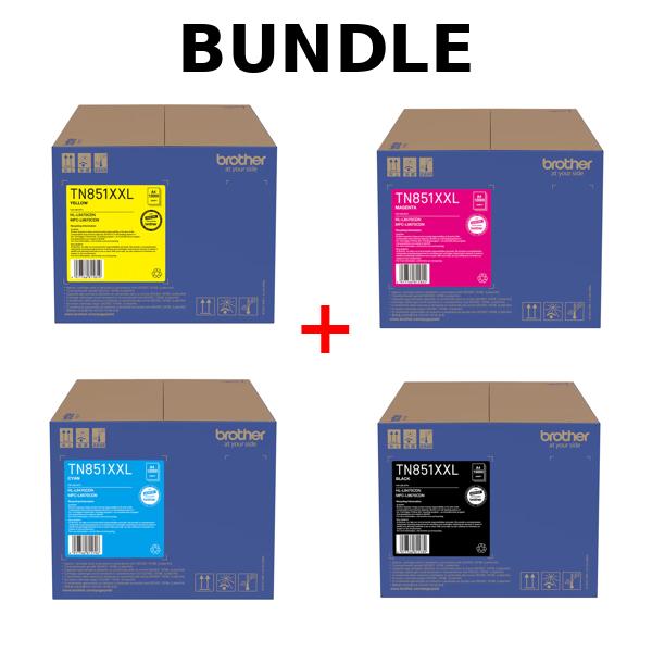 4x Genuine Brother TN851XXL C/M/Y/K Toner Set Super High Yield MFC-L9670CDN HL-L9470CDN [TN851XXL]
