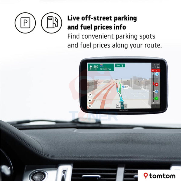 Tomtom Car Sat Go Discover 5 Wifi Gps Navigation System+Hands Free Calling+World Maps+Update