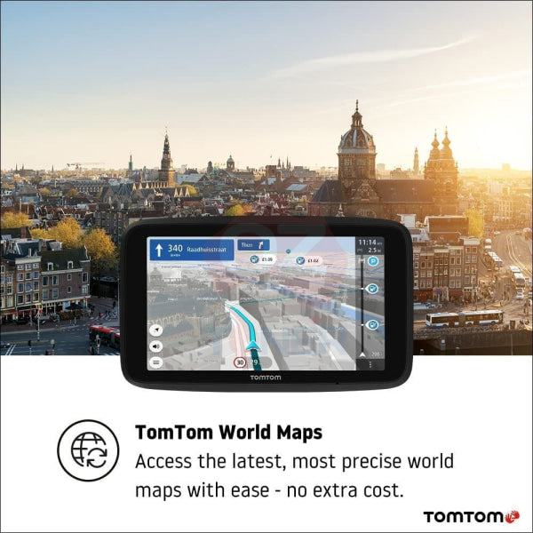 Tomtom Car Sat Go Discover 5 Wifi Gps Navigation System+Hands Free Calling+World Maps+Update