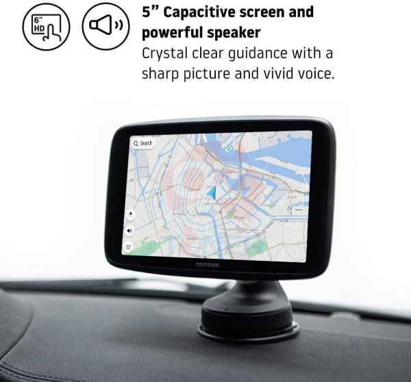 Tomtom Car Sat Go Discover 5 Wifi Gps Navigation System+Hands Free Calling+World Maps+Update