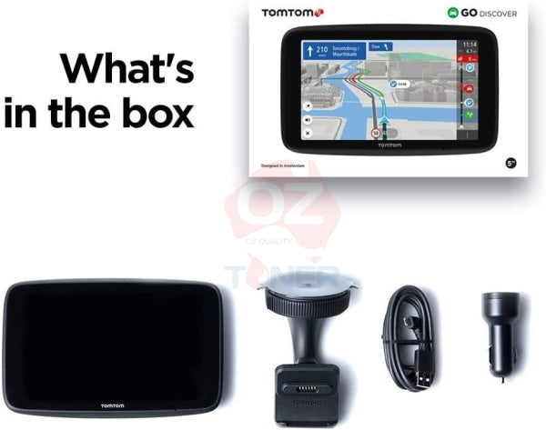 Tomtom Car Sat Go Discover 5 Wifi Gps Navigation System+Hands Free Calling+World Maps+Update